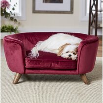 Overstuffed shop dog sofa